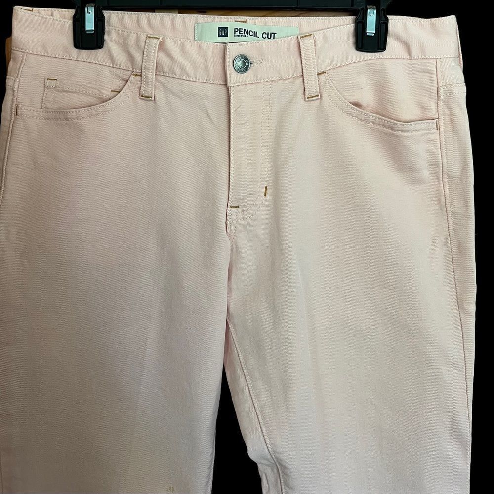 Gap Blush pink pencil straight cropped jeans size 8